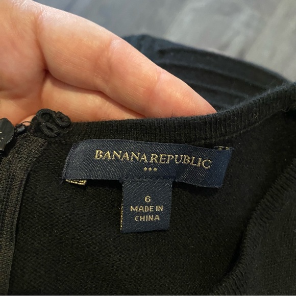 Banana Republic Dress Angora Blend soft little black dress - Picture 7 of 9